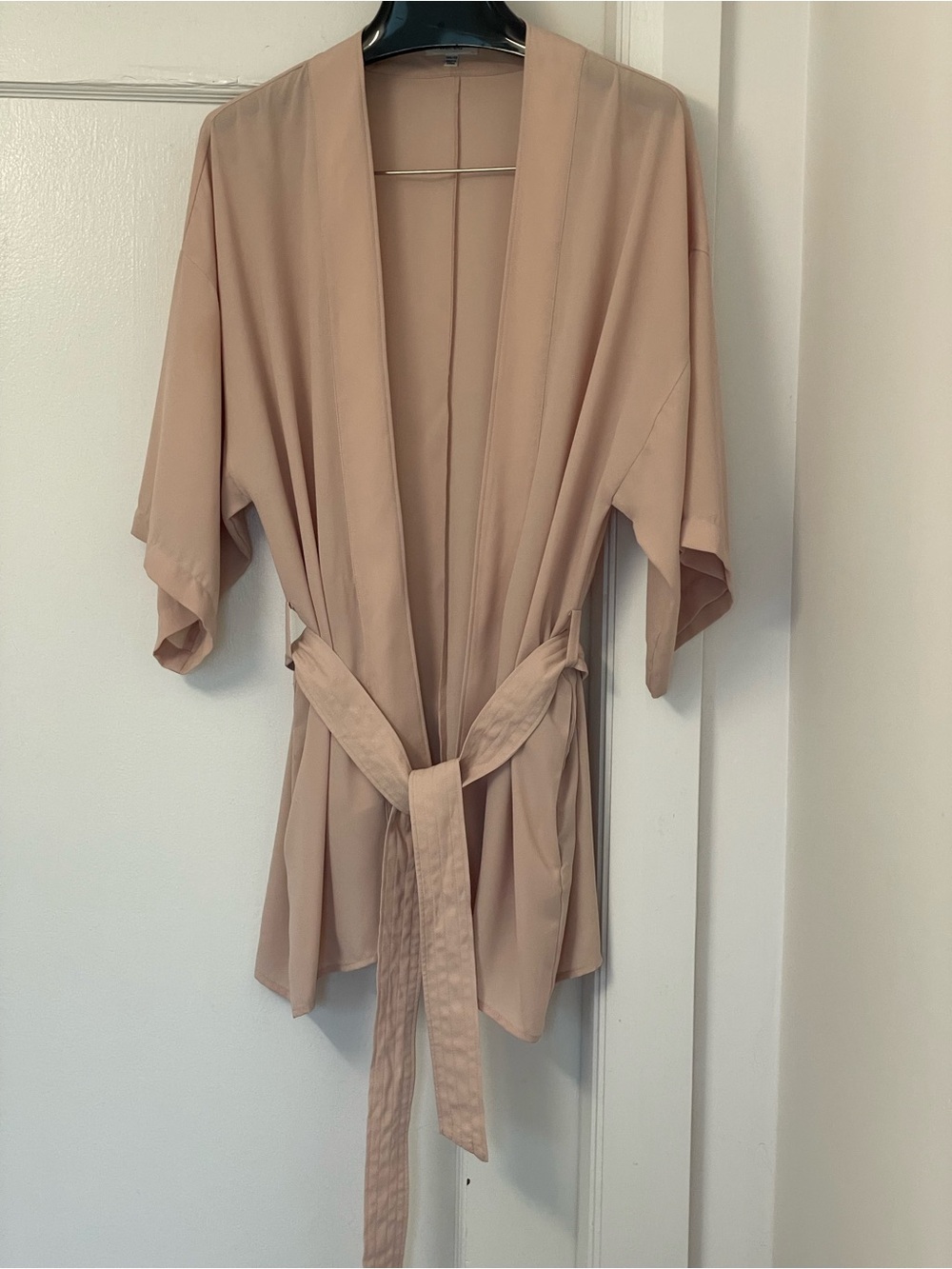 Wilfred Beige Taupe Kimono Top with Waist Tie